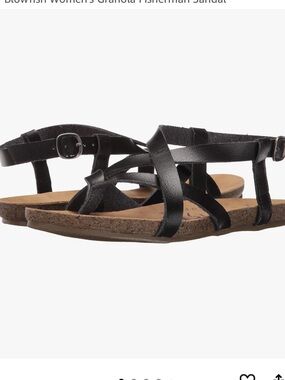 Blowfish Malibu Black Granola  Gladiator Sandals
